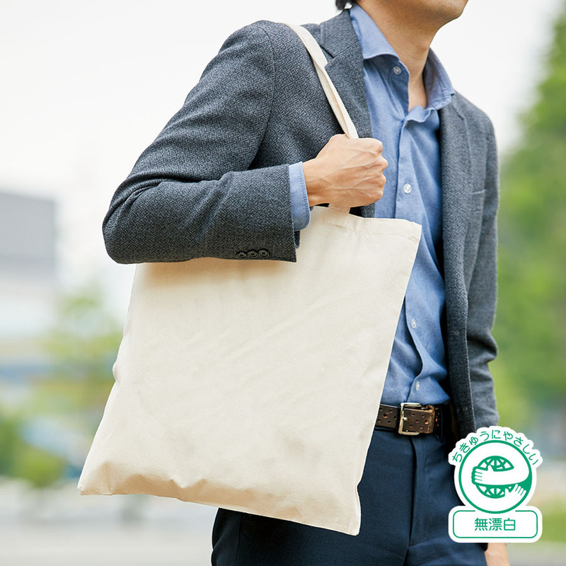 厚手コットンバッグ(L) ナチュラル 0