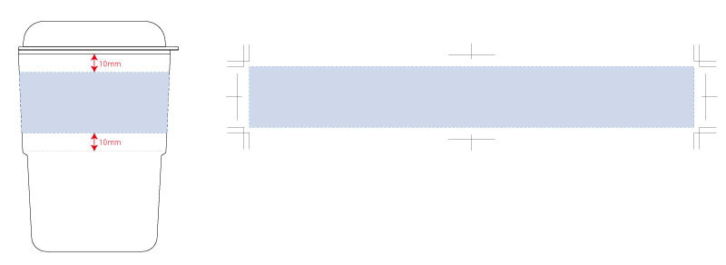印刷範囲:<br />
シルク(1色)印刷W30×H30(mm)<br />
回転シルク(1色)印刷W243×H33(mm) カフェタンブラー スタッキング 9