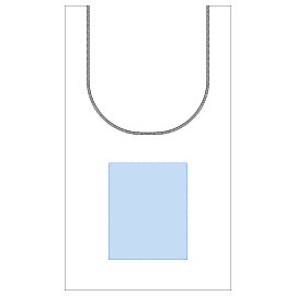 印刷可能範囲:<br />
W180×H220(mm) コットンリネンマルシェバッグ ナチュラル 3