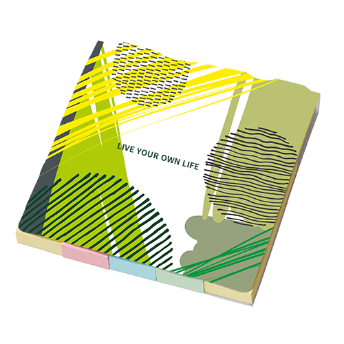 【フルカラープリント】カスタムデザイン付箋セット(L) 0