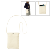 キャンバスフロントポケットサコッシュ ナチュラル