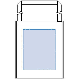 名入れ印刷範囲:<br />
W200×H250(mm) 不織布A4スクエアショルダートート 6