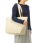 キャンバスビッグトート　仕切りポケット付　ナチュラル 3