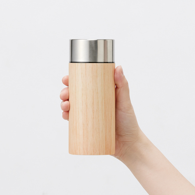 木目調ボディサーモボトル 300ml 6