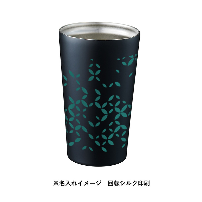 回転シルク(1色)印刷範囲:W194×H117(mm) ステンレスサーモタンブラー550ml 5