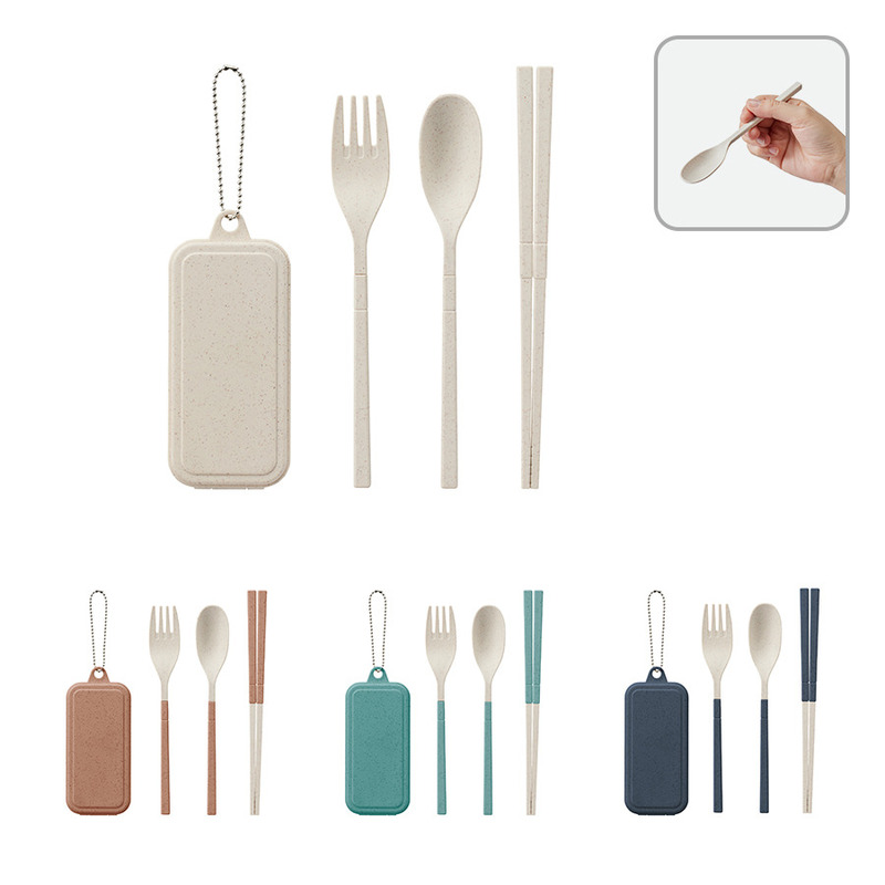 カトラリーセット麦わら入タイプミニ(3点) 0