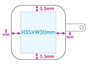パッド印刷範囲:35×30mm 2ポートUSBアダプター(3.4A) 5