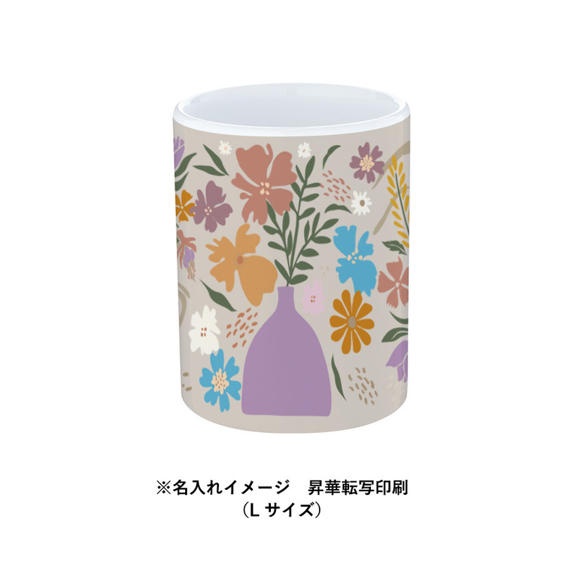 フルカラー印刷範囲:W190×H87(mm) 湯呑(M) 5