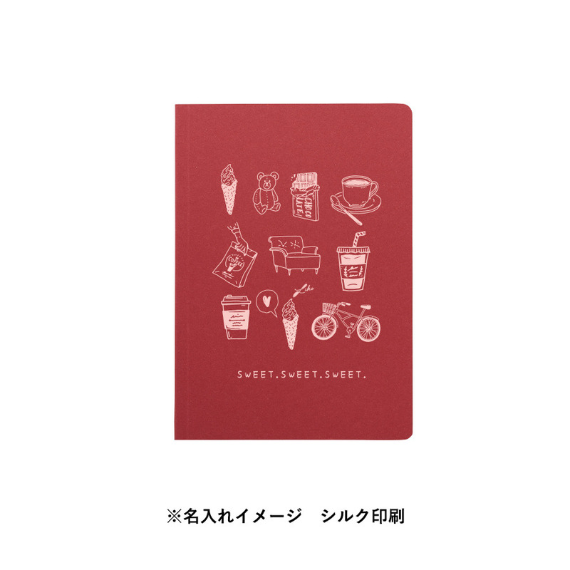 名入れ範囲:高さ190×横幅119(㎜) ボタニカルリサイクルA5ノート 4