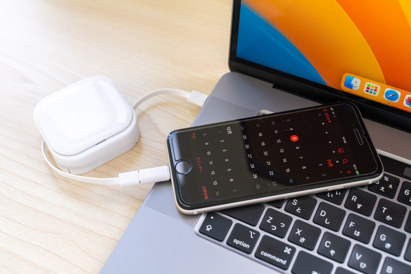 ※データ転送はできません リール式マルチ充電ケーブル 3