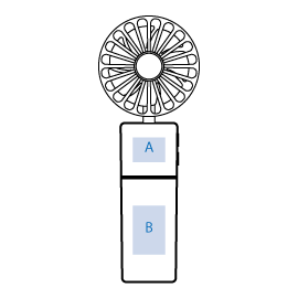 ポータブルミストUSBファン 10