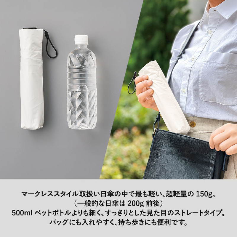 超軽量スリム遮光折りたたみ傘 3