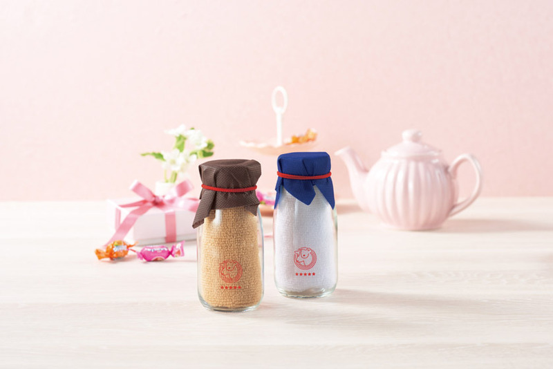 牛乳瓶入りハンカチタオル 7