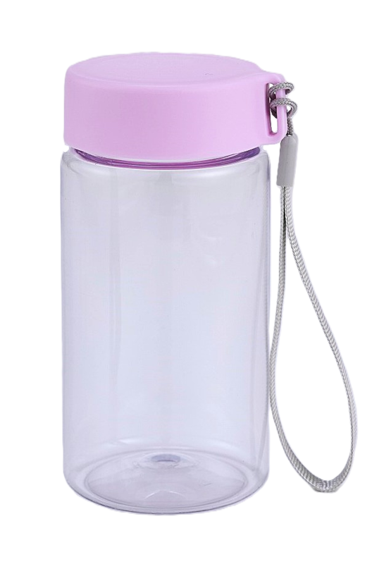 サクラピンク 飲み口の大きなクリアボトル 3