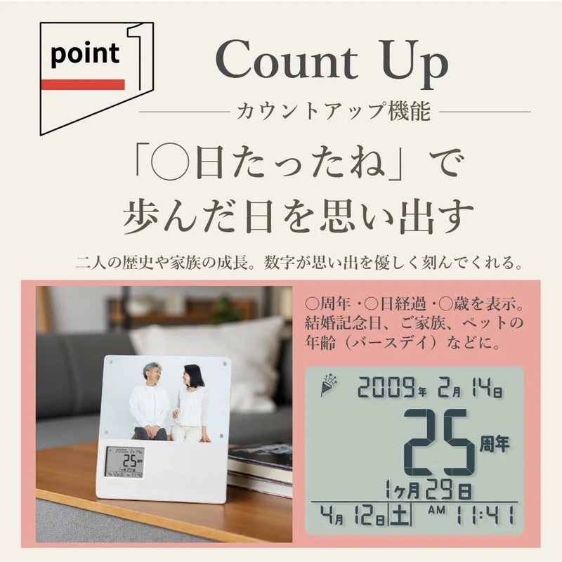 たいせつな日と声と、フォトフレームクロック 1