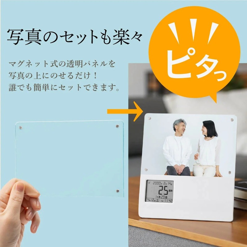 たいせつな日と声と、フォトフレームクロック 9