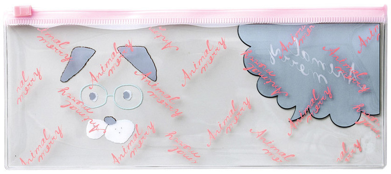 アニマルメリー ポーチ入ハンカチタオル 6