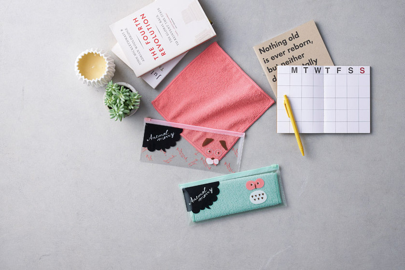 アニマルメリー ポーチ入ハンカチタオル 7