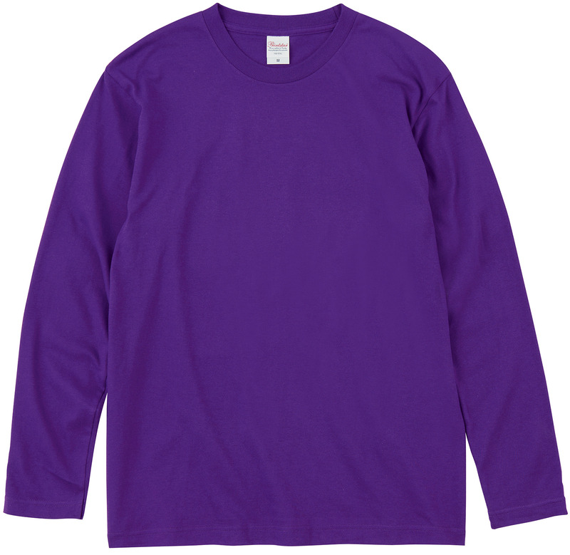 パープル 5.6オンス ヘビーウェイト長袖Tシャツ 4