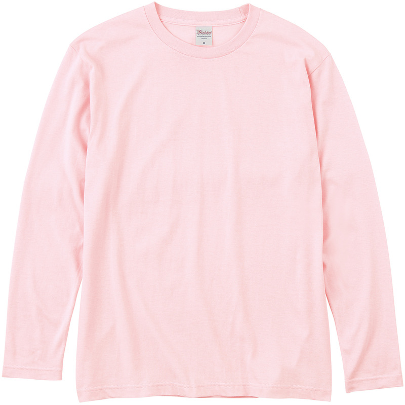ライトピンク 5.6オンス ヘビーウェイト長袖Tシャツ 10