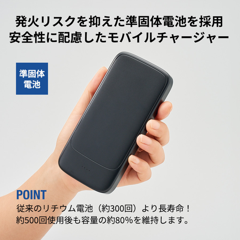 モバイルチャージャー10000（凖固体使用） 1