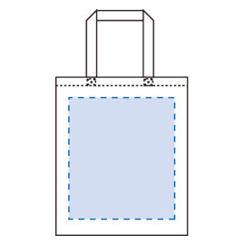 レイアウト可能範囲<br />
W260×H300(mm)<br />
印刷可能範囲<br />
W260×H300(mm) ライトキャンバスバッグ(L) ナチュラル 5