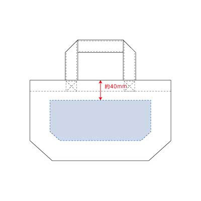 シルク印刷範囲:W200×H80(mm)<br />
熱転写印刷範囲:W200×H80(mm)<br />
インクジェット印刷範囲:W220×H80(mm) キャンバストート(SS) ナチュラル 3