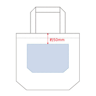 シルク印刷範囲:W190×H130(mm)<br />
熱転写印刷範囲:W200×H160(mm) キャンバスデイリートート(SM)ナチュラル 6