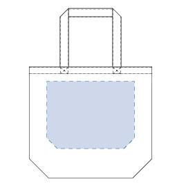 シルク印刷範囲:W300×H230(mm)<br />
熱転写印刷範囲:W300×H240(mm)<br />
インクジェット印刷範囲:W320×H270(mm) キャンバストート(ML) ナチュラル 6
