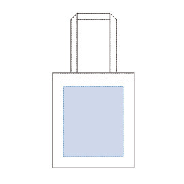 レイアウト可能範囲<br />
W220×H250(mm)<br />
印刷範囲<br />
W220×H250(mm) 厚手コットンバッグ(M) ナチュラル 6
