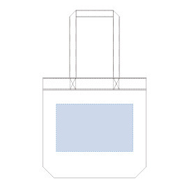 レイアウト可能範囲<br />
W250×H180(mm)<br />
印刷可能範囲<br />
W250×H180(mm) キャンバスベルトライントート ナチュラル 7