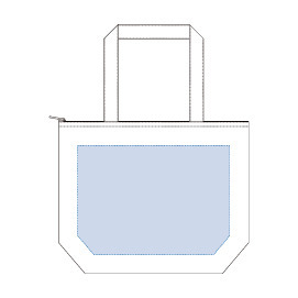 【レイアウト可能範囲】<br />
W320×H230(mm)<br />
<br />
【印刷範囲】<br />
W250×H230(mm) キャンバス保冷トート (M) ナチュラル 5