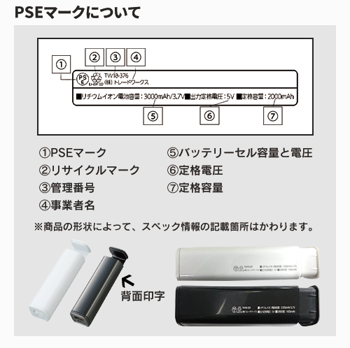PSE スタンド付モバイルチャージャー2200 5