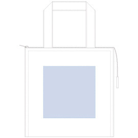 ■シルク(1色)印刷 最大範囲:W140×H140(mm) キャンバススクエア保冷トート(S) ナチュラル 7