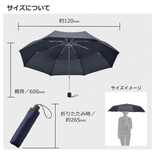 大判耐風ＵＶ折りたたみ傘 1