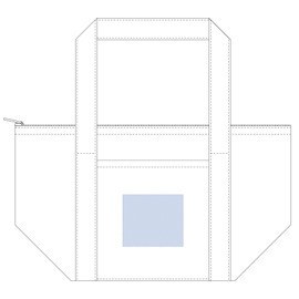 レイアウト可能<br />
W70×H60(mm) <br />
印刷可能範囲<br />
W70×H60(mm) 不織布保冷ライントート 13