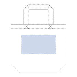 シルク印刷範囲:W160×H90(mm)<br />
熱転写印刷範囲:W160×H90(mm)<br />
インクジェット印刷範囲:W200×H150(mm) コットンバッグ(S) ナチュラル 2