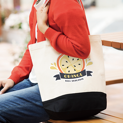 キャンバスカラーボトムトート(M) 5