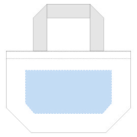 印刷可能範囲:<br />
W220×H110(mm) ジュートコットントート(S) ナチュラルベージュ 4