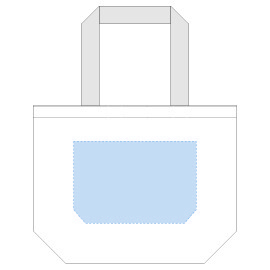 印刷可能範囲:<br />
W240×H160(mm) ジュートコットントート(M) ナチュラルベージュ 4