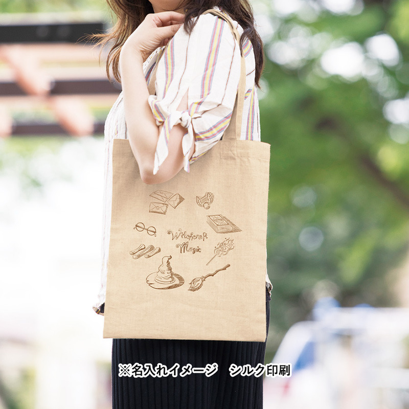 コットンリネンバッグ(M) ナチュラルベージュ 5