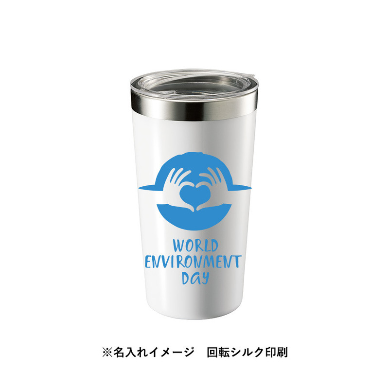 回転シルク印刷可能範囲<br />
W160×H88(mm) ウォールカラーステンレスタンブラー 5