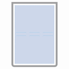 名入れスペース<br />
W109×H75(mm) 【フルカラープリント】カスタムデザイン付箋セット(M) 5