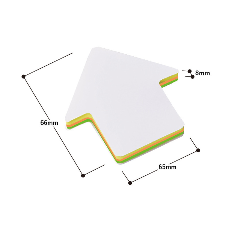 【フルカラープリント】カスタムデザイン付箋 矢印 1