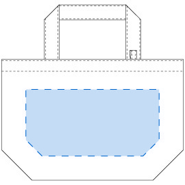 印刷範囲<br />
W220×H110(mm) キャンバストート(S)インナーポケット付 ナチュラル 4