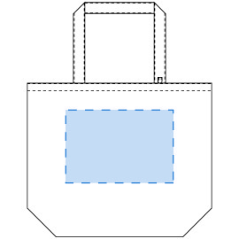 シルク印刷範囲:W280×H190(mm)<br />
熱転写印刷範囲:W300×H230(mm)<br />
インクジェット印刷範囲:W400×H290(mm) キャンバストート(L)インナーポケット付 ナチュラル 2