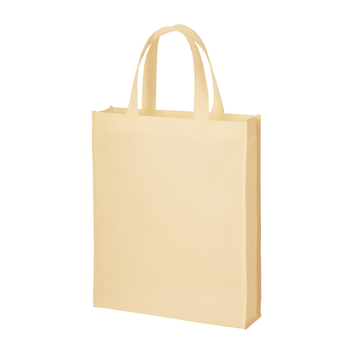 ベージュ 不織布A4スクエアトート 12