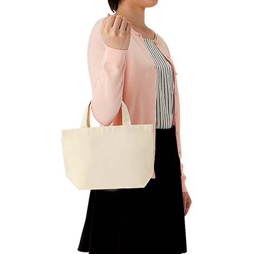 オーガニックコットンキャンバストート(S)内ポケットナチュラル 7