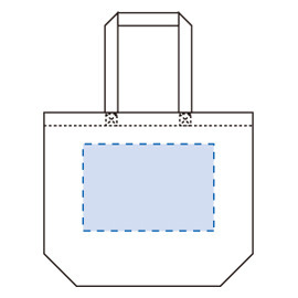 印刷範囲:<br />
W300×H230(mm) オーガニックコットンキャンバストート(L) ナチュラル 9
