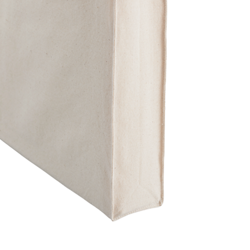 厚手コットンA4スクエアトートナチュラル 7